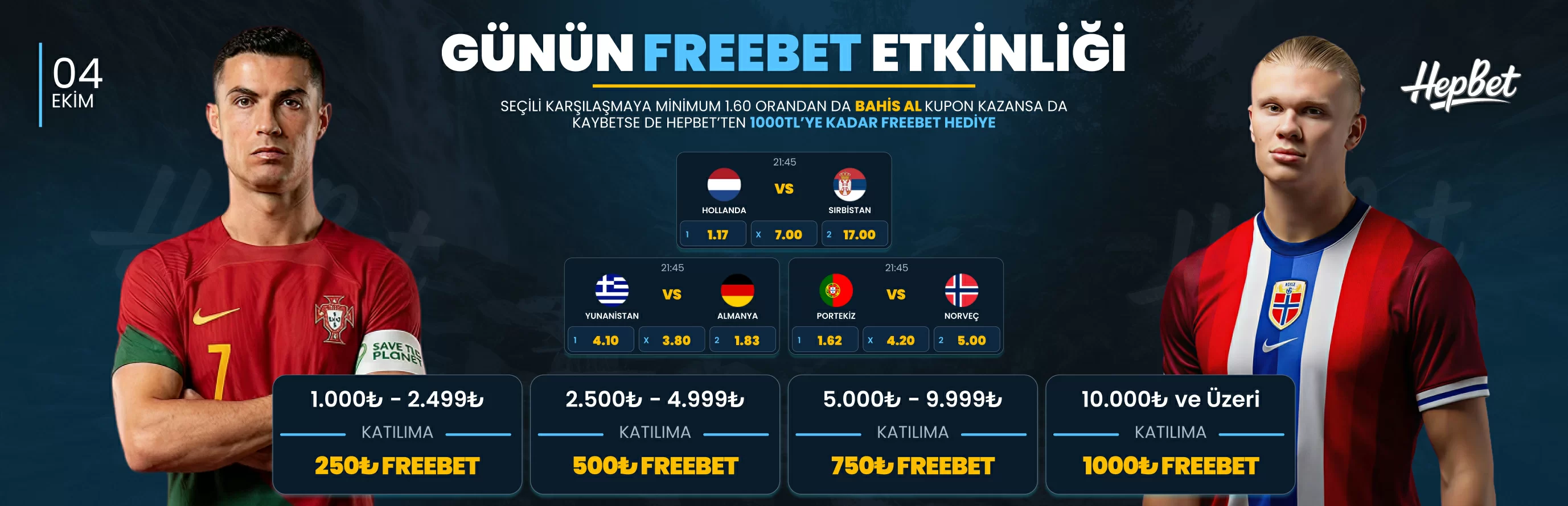 Günün Freebet Etkinliği